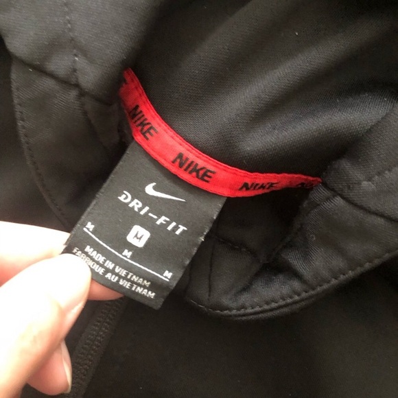 Nike Black Zip-Up Sweater with Logo - Picture 4 of 7